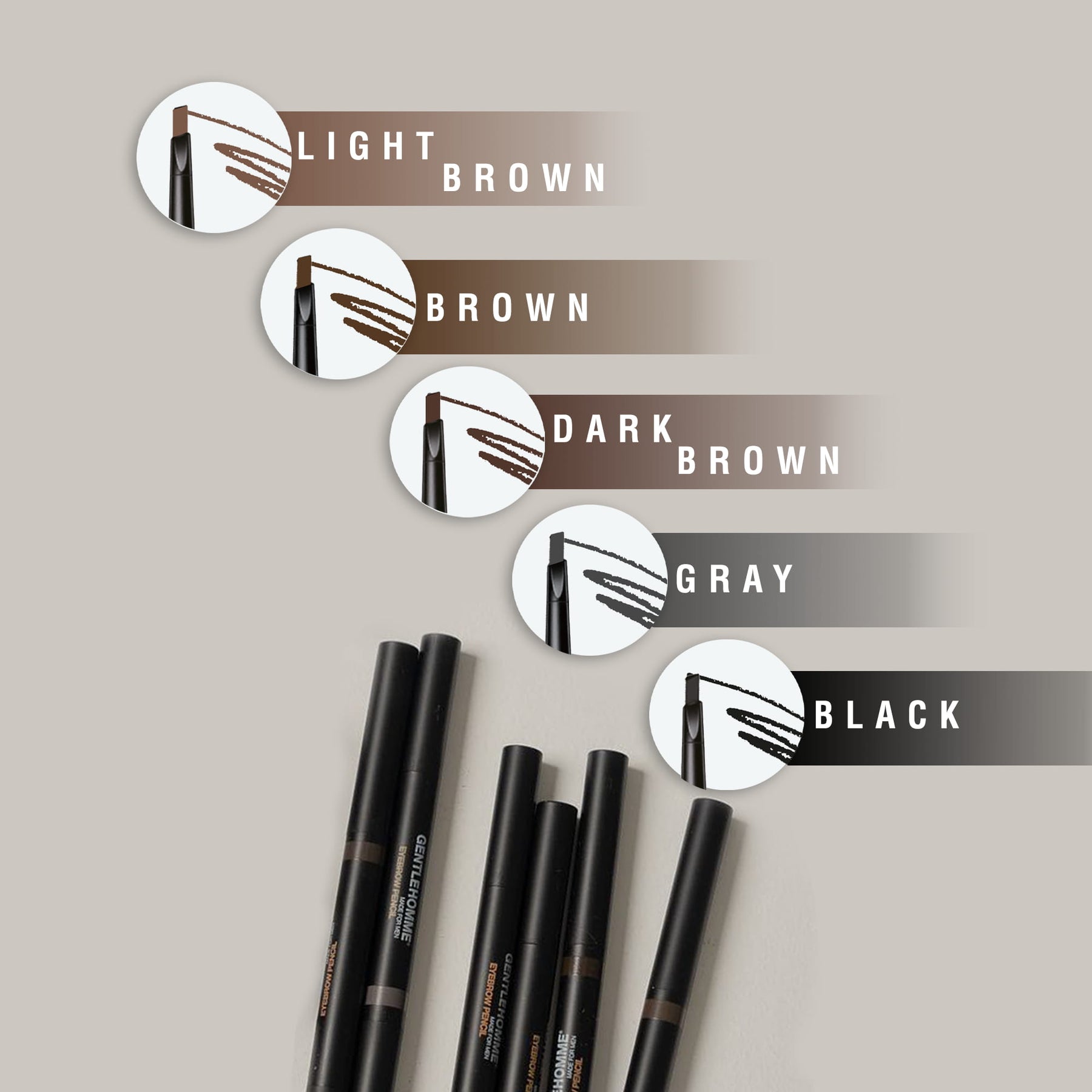 Gentlehomme Eyebrow Pencil for Men | Eyebrows Brush