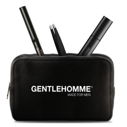 Gentlehomme - Black Eyebrow Pencil, Clear Eyebrow Gel, Tweezer, and Travel Pouch